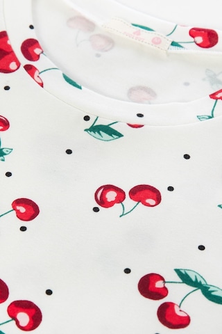 Kadın Kiraz Desenli Kısa Kollu Şortlu Pijama Takımı Ko7201ş-1 Çok Renkli
