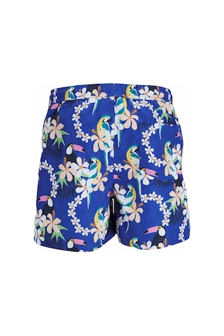 Jack & Jones Jpstfıjı Jjswım Aop Ss24 Mavi Erkek Deniz Şortu 000000000101961752
