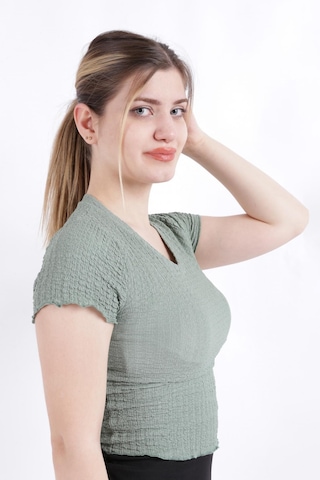 Busem S0010665-23y Kadın Bluz S0010665-R0432 Çağla Yeşili