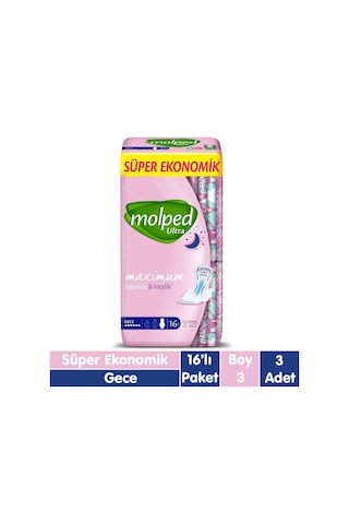 Molped Ultra Ped Gece 3 x 16'lı