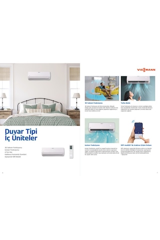 Viessmann OFAA100MFA053 18000 Btu 1 Dış + 2 İç Ünite 9000 + 12000 Btu Multi Split Inverter Klima