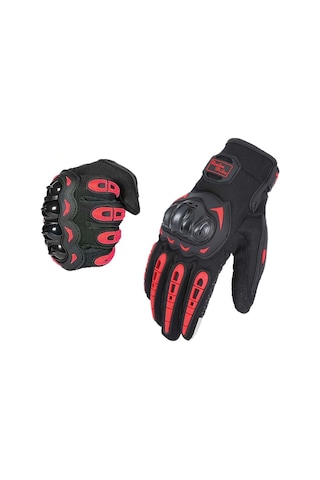 Motor Eldiveni Profesyonel Korumalı Dokunmatik Motosiklet Eldiveni XL 1