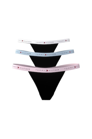 Tommy Hilfiger Kadın 3'lü Tanga Seti Soluk Pembe/keepsake Mavisi/beyaz-16024 Siyah