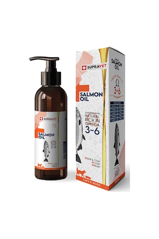 Supravet Salmon Oil Cats And Dogs 200 ML Doğal Kedi Köpek Norveç Somon Yağı