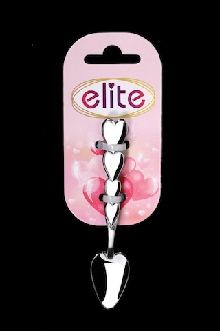 Elite Çay Kaşığı Kalpli 6'lı 2 Paket Paslanmaz Çelik