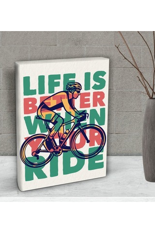 Bk Gift Life Is Better When Your Ride Tasarımlı Dekoratif Mini Ka (506660949)