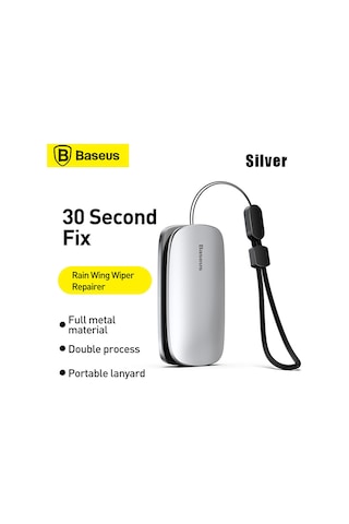 Aubyhe Baseus Otomobil Silecek Tamir Aleti, Alüminyum Alaşımlı, Çift Zımpara Şeridi, Tüm Araçlara Uyumlu, Kolay Kullanım, Dayanıklı