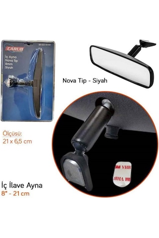 Carub Ayna Iç Nova Tip 8Mm Ilave Siyah Br0225003
