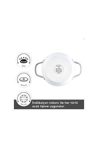 Karaca x Refika Swiss Crystal Creamy Metal 6 Parça Sahan Set Krem