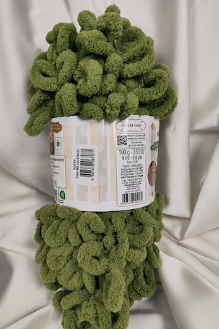 Puffy Kaplumbağa Yeşili El Örgü İpi 100gr. 9mt. 5'li Paket - Renk: 485
