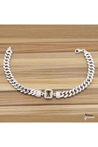 925 Ayar Gümüş Zultanıt Baget Gurmet Bileklik