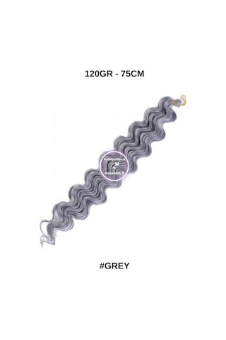 Afro Su Dalgası Saç 75m 120gr Kodu -grey