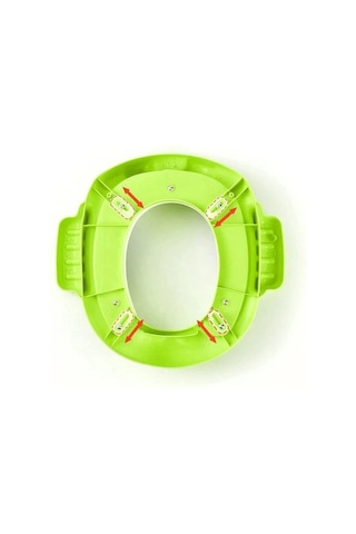 Kurbağa Model Çocuk-bebek Yanlardan Tutmalı Yumuşak Süngerli Klozet Kapağı Adaptörü Yeşil