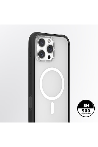 Apple Uyumlu iPhone 16 Pro Max Kılıf Magsafe Airbagli Youngkit Dynamic 2 Serisi Kapak Siyah