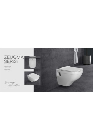 Dura Zeugma Asma Klozet Kanallı Ve Yavaş Kapanır Kapak Diğer