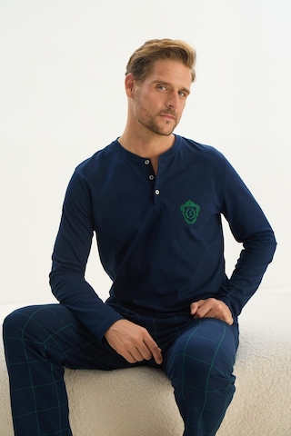 Erkek Uzun Kol Lacivert Pijama Takım C3t1n5o9 001
