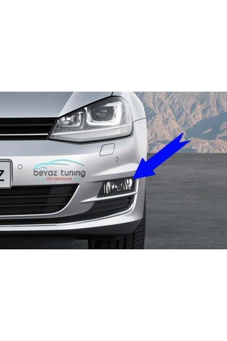Volkswagen Golf 7 Sis Farı Lambası Çerçeveli Set Oem