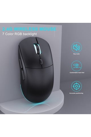 Dancemonkey 7 Renkli, Sessiz Ve Ergonomik Kablosuz Fare - Optik, Geniş Uyumluluk Optik