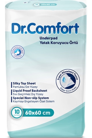Dr Comfort 60 x 90 Yatak Koruyucu Örtü 10'lu