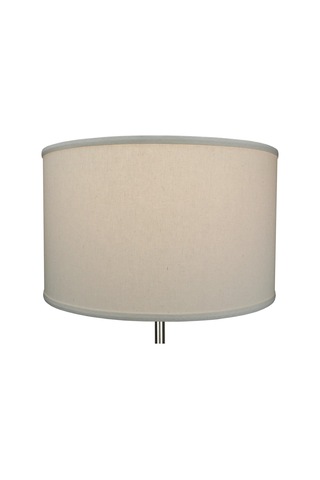 18 'üst Çap X 18' Alt Çapı 11 'yükseklik Silindirli Davul Abajur Yapılmış Bej Homespun Bej