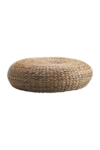 Rattan Muz Lifi Puf 60x18 Cm Naturel Meridyendukkan Ev Dekorasyon Puf El Dokuması