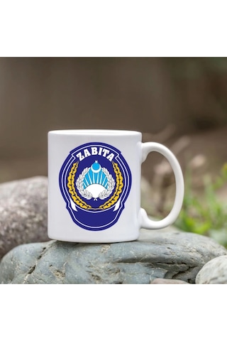 Zabıta Model Bardak - Zabıta Bardağı Beyaz