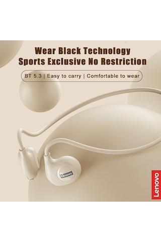 Qingmipy Lenovo Thinkplus Xt95 Beyaz Kulak İçi Kulaklıklar - Bt 5.3, 5 Saat Kullanım Süresi, 16mm Hoparlör, Geri Asılı Kullanim Şekli