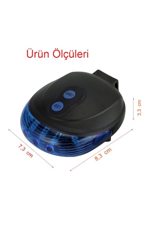4. Bisiklet Arka Lazer Işık 7 Modlu Uzun Ömürlü Led