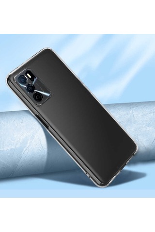 Oppo A16 Kılıf Kamera Korumalı Süper Silikon Kapak Renksiz