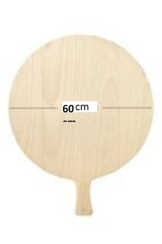 60 Cm Ahşap Bazlama Kesme Tahtası Hamur Açma Tahtası 60cm-bazlama