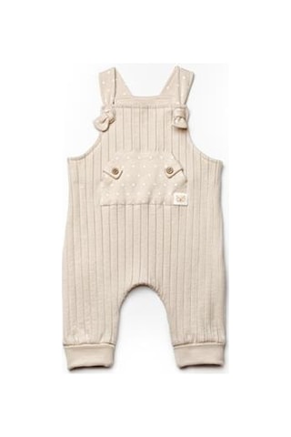 Bebek Salopet %100 Organic Pamuk Yenidoğan Serisi - Csy8114 Ekru