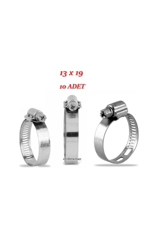 10 Adet 13x19 Kelepçe Hortum Kelepçe Metal Kelepçe Paslanmaz Kelepçe Diğer