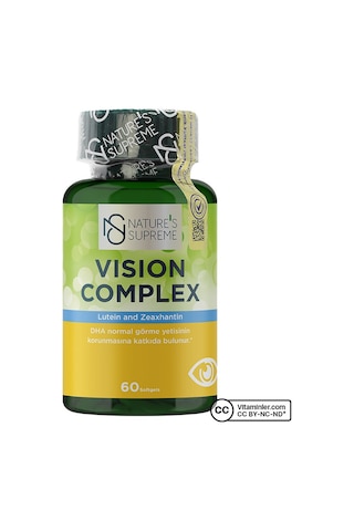 Natures Supreme Vision Complex 60 Kapsül Aromasız