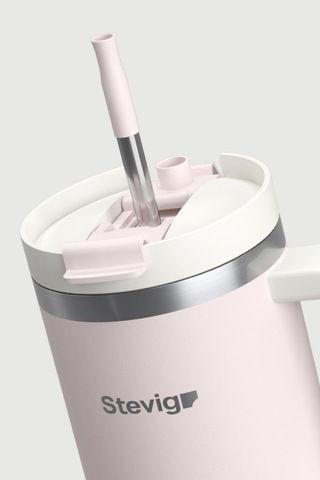 Stevig 2 Moods Tuck-in Tumbler Sızdırmaz Çelik Termos 900 Ml Petal Pink St-241 Pembe