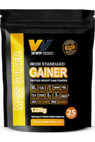 Wwp Iron Standard Gaıner Gerçek Sporcular İçin Premium Kilo Ve 1250g Çilek Aromalı. Çilek