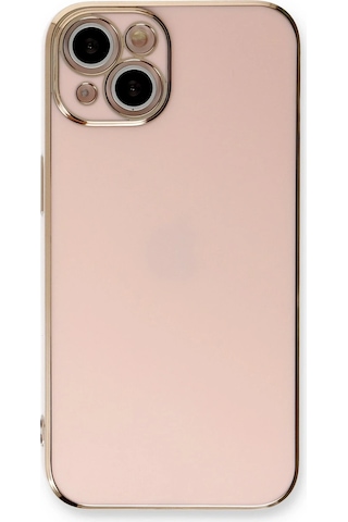 Gld-spt- Newface Apple Uyumlu iPhone 13 Kılıf Volet Silikon - Pembe