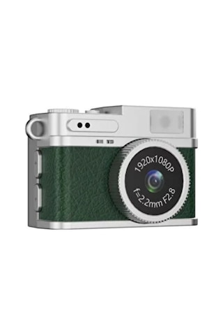 Retro Tasarımlı 1080p Hd Mini Dijital Kamera Ips Ekranlı Taşınabilir Kamera 1