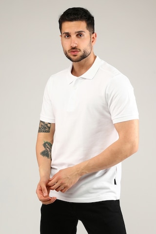 Uniprom Polo Yaka Tişört %100 Pamuk Beyaz Erkek Beyaz