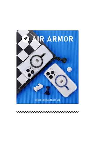 Rock Space İphone Uyumlu 15 Kılıf Magsafe Inshare Serisi Buzlu Şeffaf