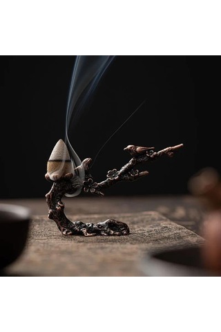 Dofolink Meditasyon Ve Yoga İçin Zen Akışlı Kuruşluk Tutucu, Erken Bahar Dal Deseni, Tekli Paket