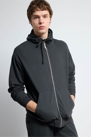 Defacto Relax Fıt %100 Pamuk Fermuarlı Sweatshirt F9812ax26spar221 Antrasit-ar221