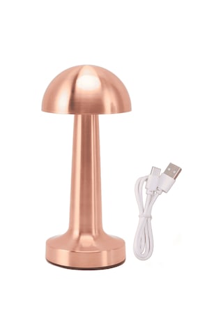 Mantar Masa Lambası, Şarjlı Dokunmatik Led, 3 Seviyeli, Usb Çok Renkli