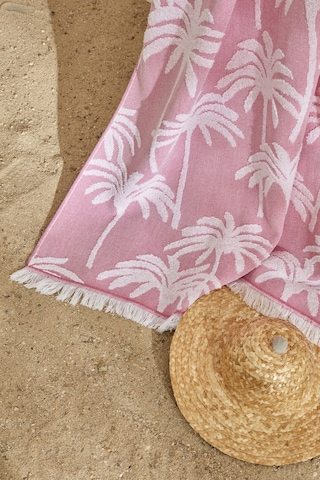Karaca Home Palm Plaj Havlusu Fuşya 200.22.11.0317