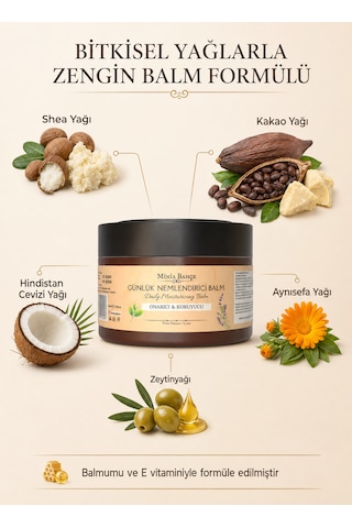 Minia Bahçe Kuru ve Normal Ciltler İçin Yoğun Günlük Nemlendirici Balm 50 ML