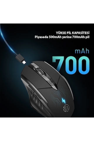 Inphic PM6 Kablosuz Şarj Edilebilir Mouse