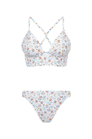 U.S. Polo Assn. Kadın Beyaz Bikini Takım