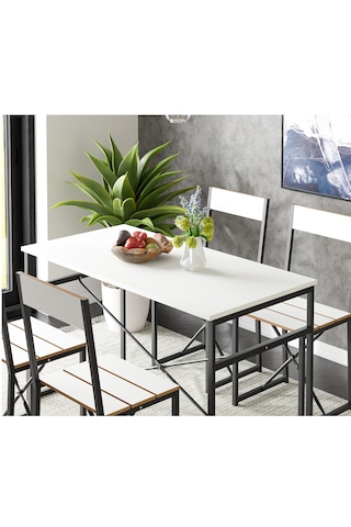 Mutfak Masası Yemek Masası Salon Masası 4 Kişilik 120x60 Masa Bey