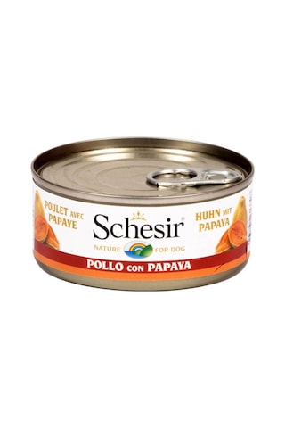 Schesir Tavuklu ve Papayalı Konserve Yetişkin Köpek Maması 150 G
