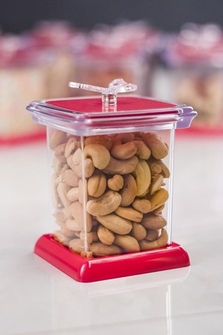 Akrilik Fuşya 12 Li Baharat Kavanozu& Baharatlık & Baharatlık Seti 200 ML ( CAM DEĞİLDİR ) Fuşya