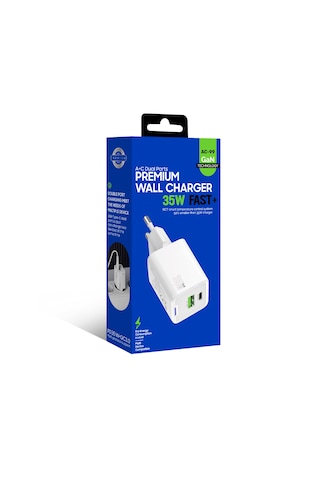 Zuidid AC99 1 PD + 1 USB Girişli 35 W Gan Premium Hızlı Şarj Cihazı